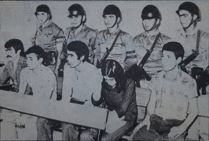 Armenak Bakir - 1976 İzmir TKP-ML Davası'nda Armenak Bakırcıyan yoldaş (okuyucuya göre en sağda).
