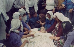 Yıldız Çiçek’in cenaze töreni